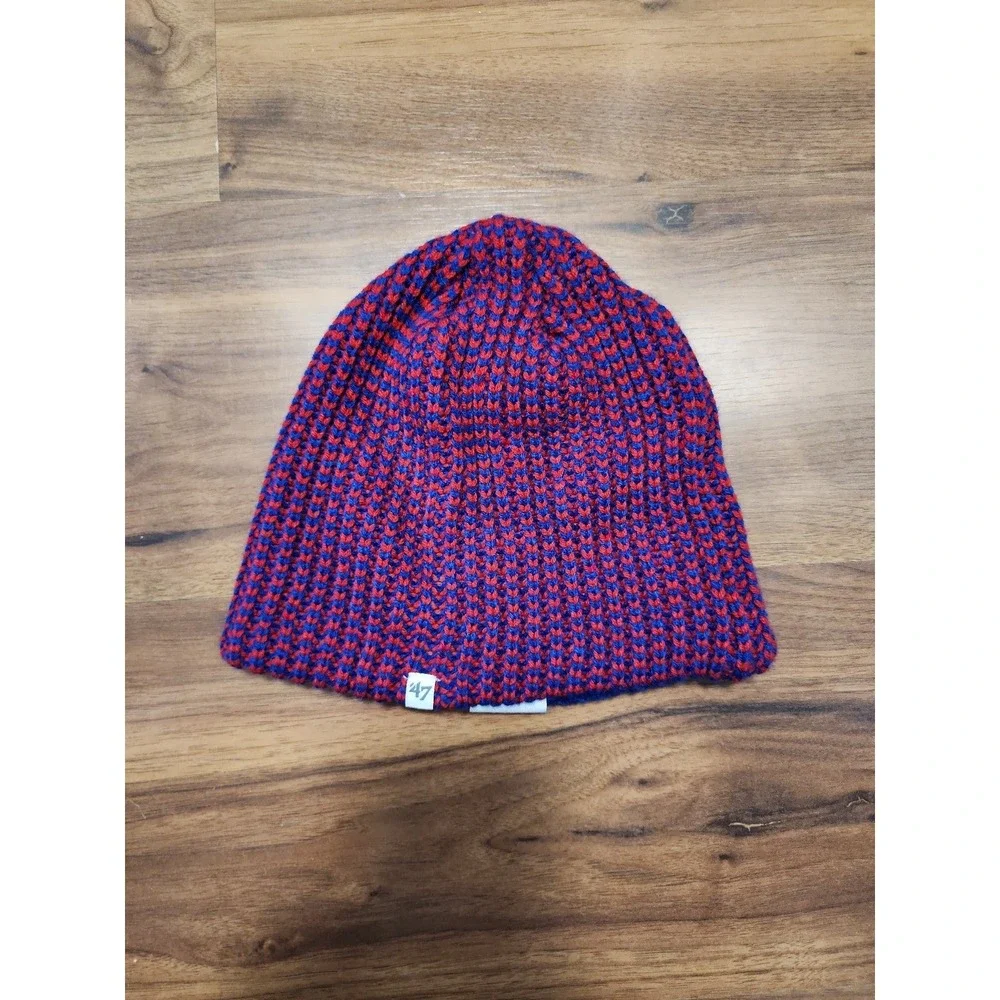 47 Brand Beanie Women OS Red Blue NWOT Kansas Jayhawks KU Stocking Cap